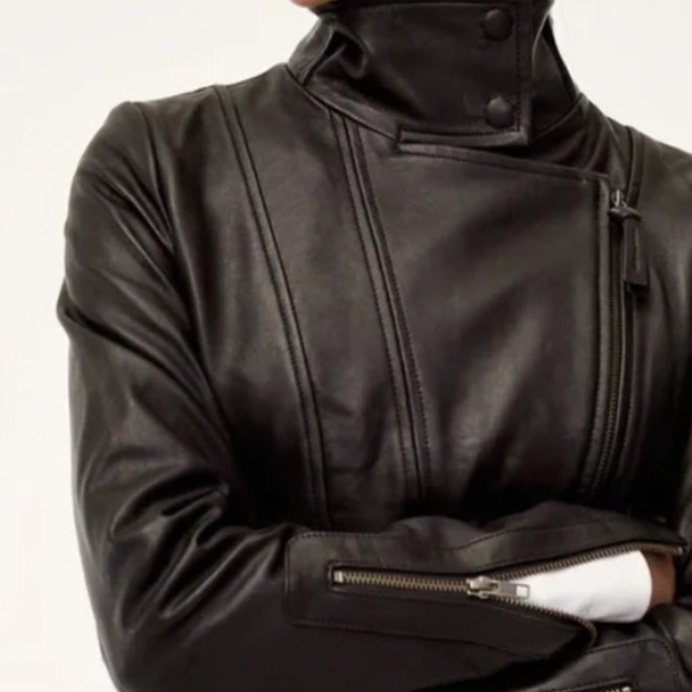 MACKAGE LEATHER RIDER JACKET - Picture 5 of 15